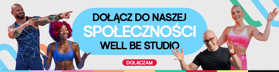 Banner Dołącz do naszej społeczności Well Be Studio